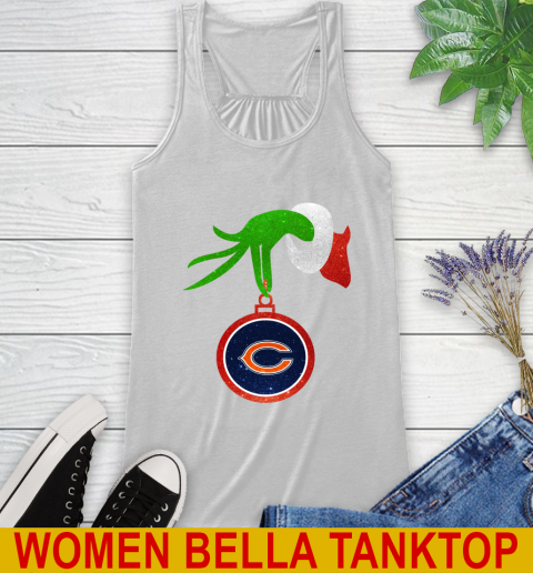 Chicago Bears Grinch Merry Christmas NFL Football Racerback Tank