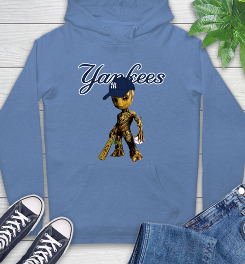 MLB New York Yankees Groot Guardians Of The Galaxy Baseball Hoodie 11