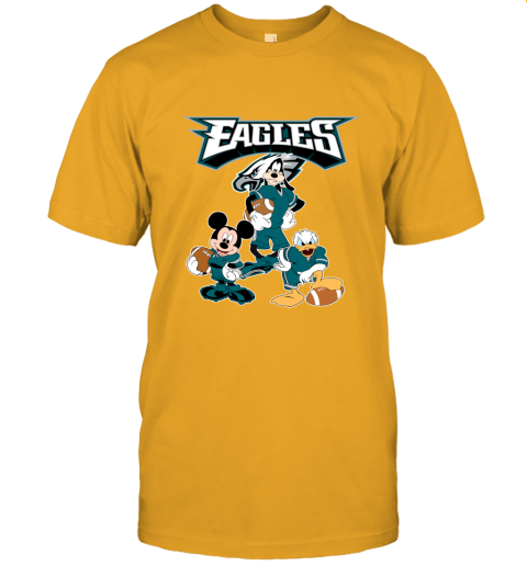 Mickey Donald Goofy The Three Philadelphia Eagles Football Shirts Women's T- Shirt 