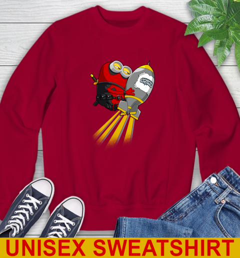 NBA Basketball San Antonio Spurs Deadpool Minion Marvel Shirt Sweatshirt 9