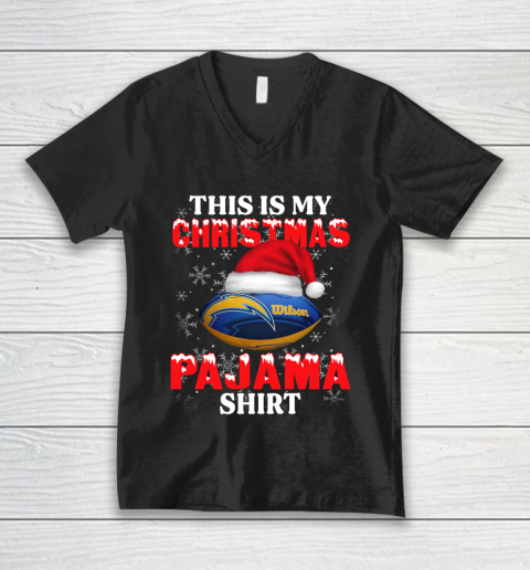 Los Angeles Chargers This Is My Christmas Pajama Shirt NFL V-Neck T-Shirt
