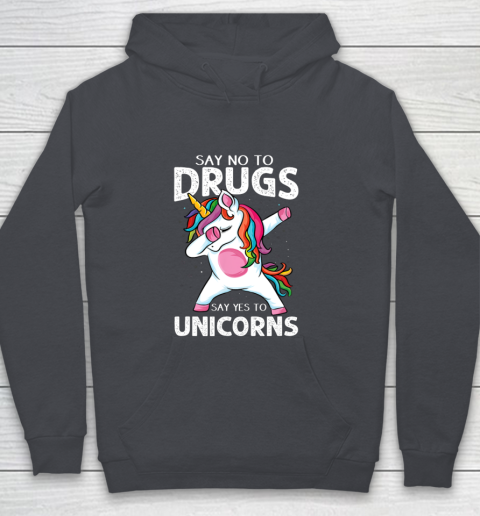 Say No To Drugs Say Yes To Unicorn Anti drug Red Ribbon Week Youth Hoodie 5