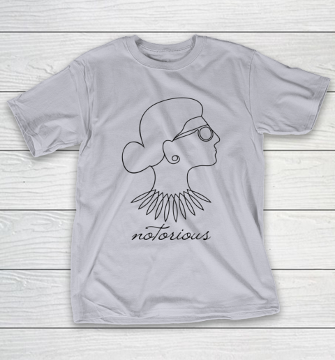 Notorious RBG Ruth Bader Ginsburg Profile Line Drawing T-Shirt 4