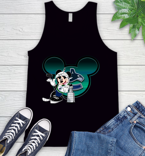 NHL Vancouver Canucks Stanley Cup Mickey Mouse Disney Hockey T Shirt Tank Top 2