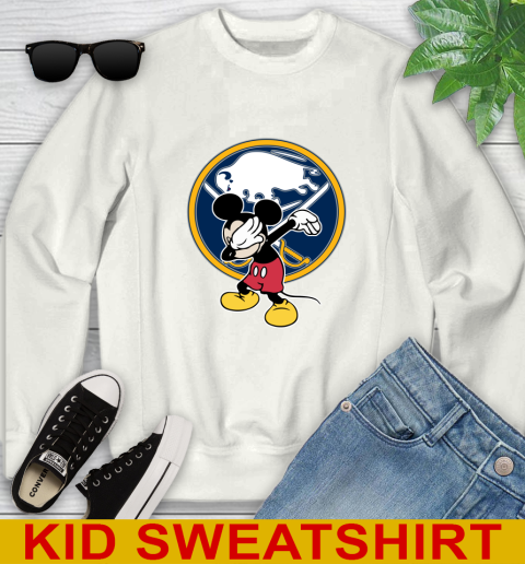 Buffalo Sabres NHL Hockey Dabbing Mickey Disney Sports Youth Sweatshirt