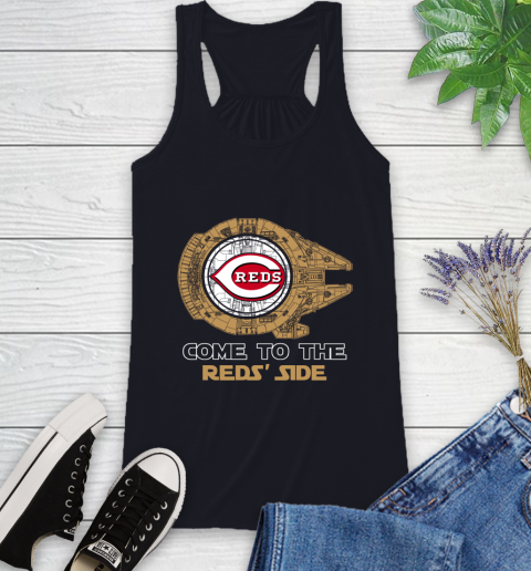 MLB Come To The Cincinnati Reds Side Star Wars Baseball Sports Racerback Tank 9