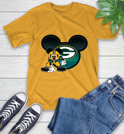 NFL Green Bay Packers Mickey Mouse Disney Football T Shirt T-Shirt 3