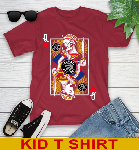 NBA Basketball Toronto Raptors The Queen Of Hearts Card Shirt Youth T-Shirt 12