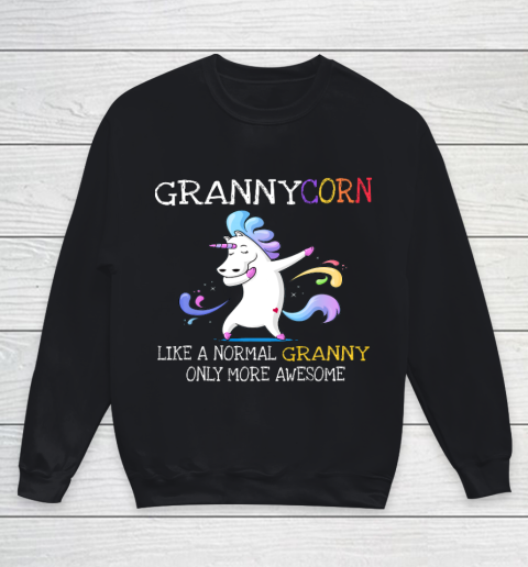 Grannycorn Like An Granny Only Awesome Unicorn Youth Sweatshirt