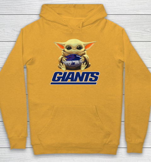 NFL Football New York Giants Baby Yoda Star Wars Hoodie 3