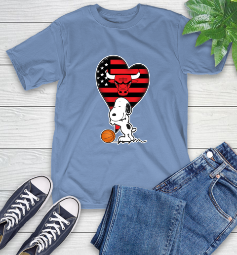 Chicago Bulls NBA Basketball The Peanuts Movie Adorable Snoopy T-Shirt 11