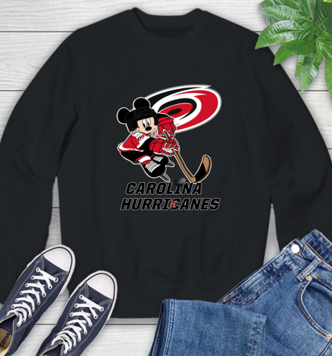 NHL Carolina Hurricanes Mickey Mouse Disney Hockey T Shirt Sweatshirt 2