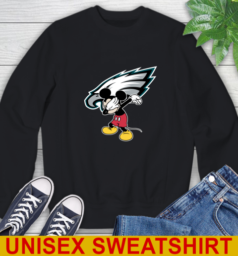 Philadelphia Eagles NFL Football Dabbing Mickey Disney Sports Sweatshirt 2