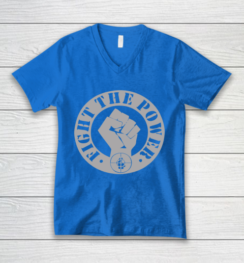 Fight The Power Public Enemy V-Neck T-Shirt 5