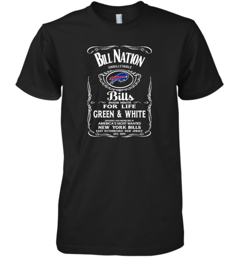 Bill Nation Unbillievable Football Buffalo Bills NFL Slogan Premium Men's T-Shirt