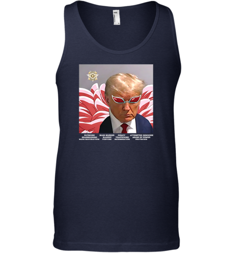 42yd trump villain parody premium unisex tank 17 front navy