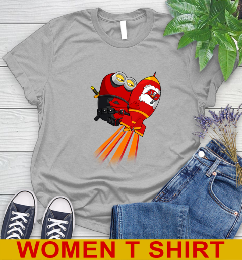 NFL Football Tampa Bay Buccaneers Deadpool Minion Marvel Shirt Women's T-Shirt 6 NFL Football Tampa Bay Buccaneers Deadpool Minion Marvel Shirt Women's T-Shirt - Image 6