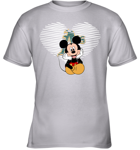 MLB Oakland Athletics The Heart Mickey Mouse Disney Baseball T Shirt 5kVYuZO5JYP youth t shirt 26 95 151514 front sport grey