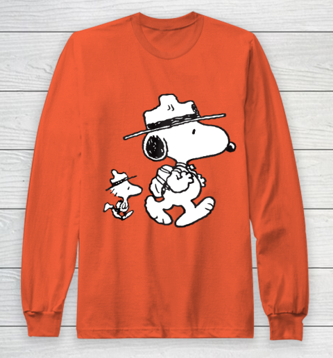 Funny Snoopy Woodstock Camping Long Sleeve T-Shirt 3