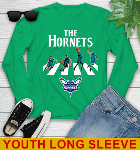 NBA Basketball Charlotte Hornets The Beatles Rock Band Shirt Youth Long Sleeve - Image 8
