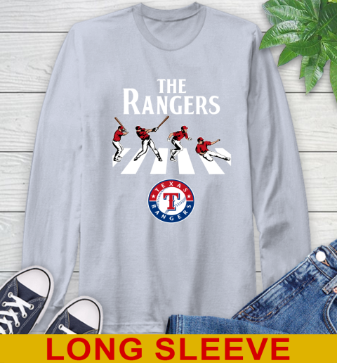 MLB Baseball Texas Rangers The Beatles Rock Band Shirt Long Sleeve T-Shirt 6