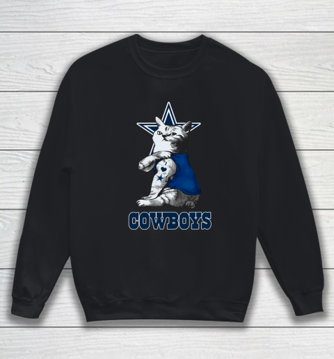 NFL Football My Cat Loves Dallas Cowboys Sweatshirt