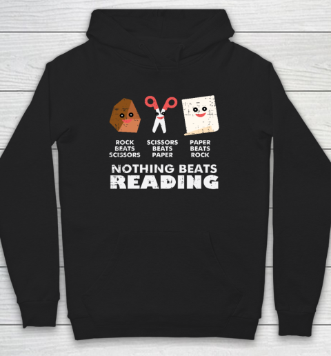 Nothing Beats Reading Book Librarian Across America Hoodie