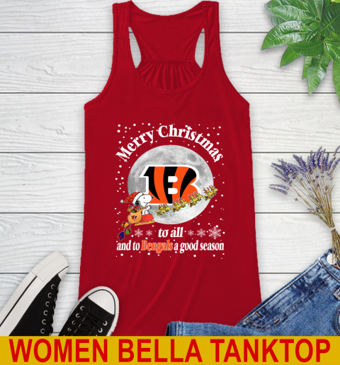 Cincinnati Bengals Merry Christmas To All And To Bengals A Good Season NFL Football Sports Racerback Tank 4