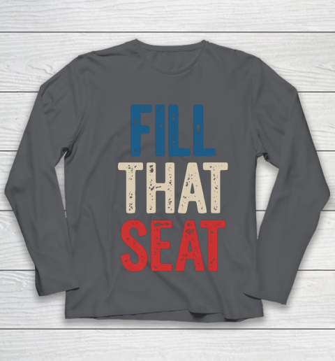 Fill That Seat Vintage North Carolina NC Fill The Seat Retro Youth Long Sleeve 6