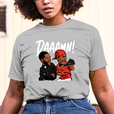 Air Jordan 5 Alternate 90 Matching Sneaker Tshirt Daaame Meme 2 Red and Black Jordan Tshirt