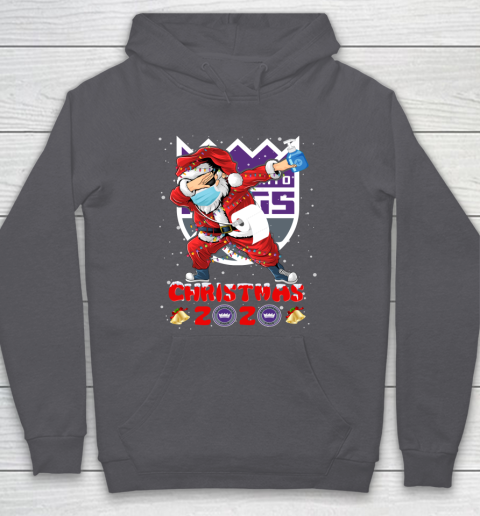 Sacramento Kings Funny Santa Claus Dabbing Christmas 2020 NBA Hoodie 4