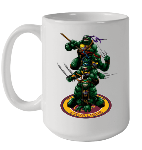 NBA Basketball Cleveland Cavaliers Teenage Mutant Ninja Turtles Shirt Ceramic Mug 15oz