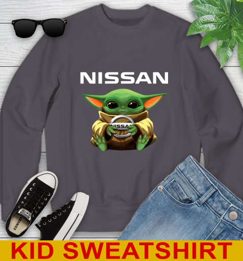 Star Wars Baby Yoda Hugs Nissan Car Shirt 113