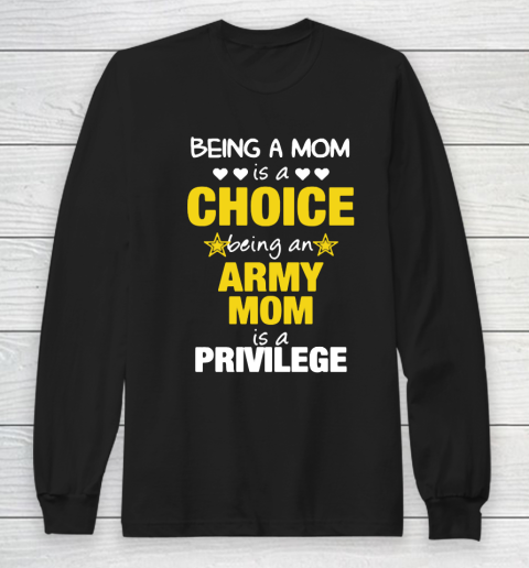 Mother's Day Funny Gift Ideas Apparel  Army Mom Mothers Day T Shirt Long Sleeve T-Shirt