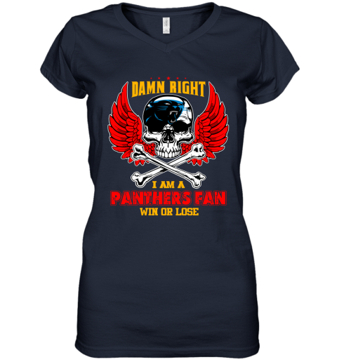 NFL Damn Right I Am A New York Jets Win Or Lose Skull Football Sports (2) tDPWkQCjNSJ women v neck t shirt 39 95 151514 front navy