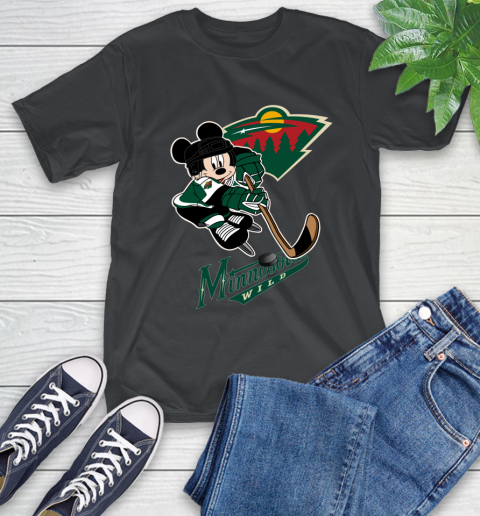NHL Minnesota Wild Mickey Mouse Disney Hockey T Shirt T-Shirt 2