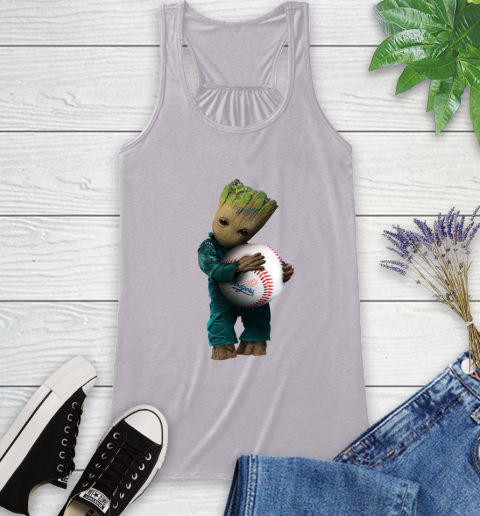 MLB Groot Guardians Of The Galaxy Baseball Sports Los Angeles Dodgers Racerback Tank 5