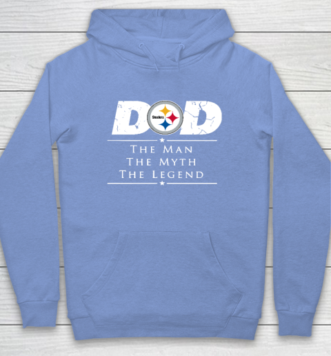 Pittsburgh Steelers NFL Football Dad The Man The Myth The Legend Hoodie 8