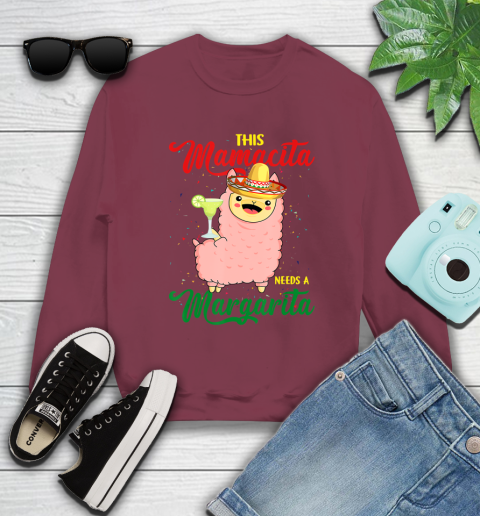 Nurse Shirt This Mamacita needs a Margarita Llama T Shirt Sweatshirt 5