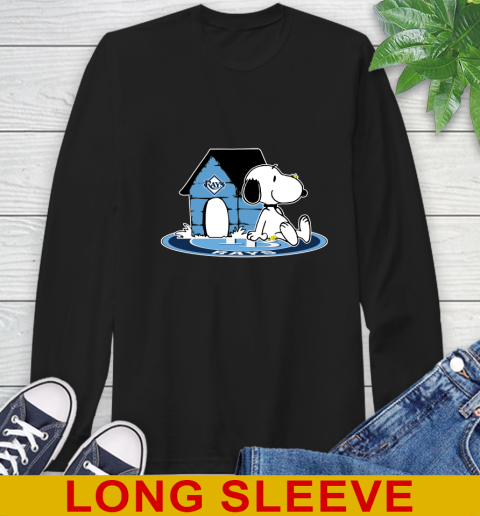 MLB Baseball Tampa Bay Rays Snoopy The Peanuts Movie Shirt Long Sleeve T-Shirt 2