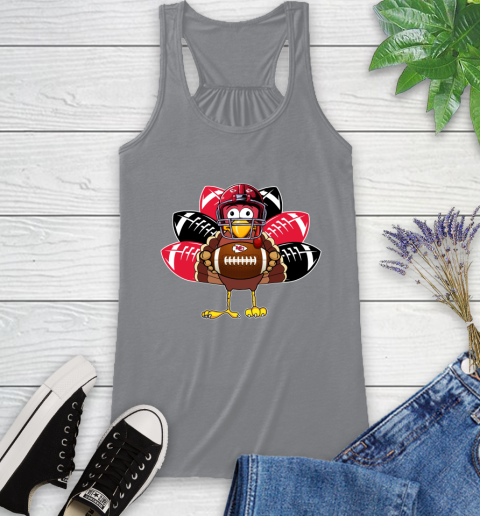 Kansas City Chiefs Turkey Thanksgiving Day Racerback Tank 5