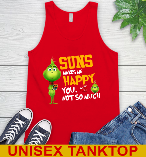NBA Phoenix Suns Makes Me Happy You Not So Much Grinch Basketball Sports Tank Top 5