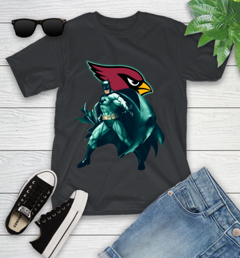 NFL Batman Football Sports Arizona Cardinals Youth T-Shirt 2