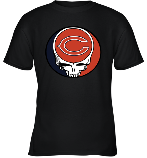Chicago Bears Grateful Dead Steal Your Face Football Nfl Shirts Kids T-Shirt