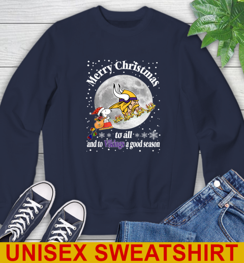 Minnesota Vikings Merry Christmas To All And To Vikings A Good Season NFL Football Sports Sweatshirt 2