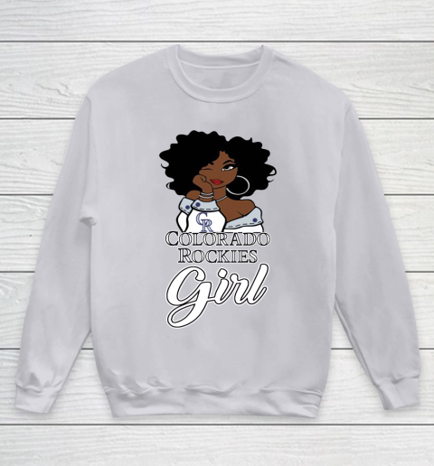 Colorado Rockiess Girl MLB Youth Sweatshirt 4