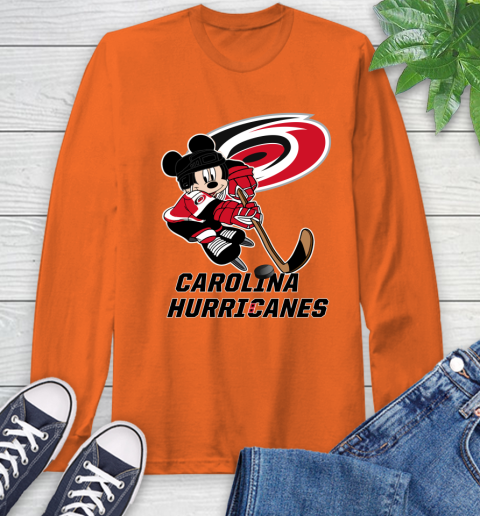 NHL Carolina Hurricanes Mickey Mouse Disney Hockey T Shirt Long Sleeve T-Shirt 5