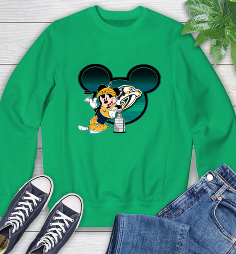NHL Nashville Predators Stanley Cup Mickey Mouse Disney Hockey T Shirt Sweatshirt 6