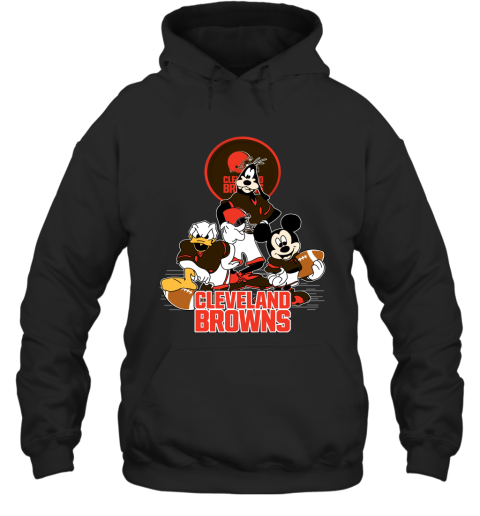 NFL Cleveland Browns Mickey Mouse Donald Duck Goofy Football Shirt Hoodie