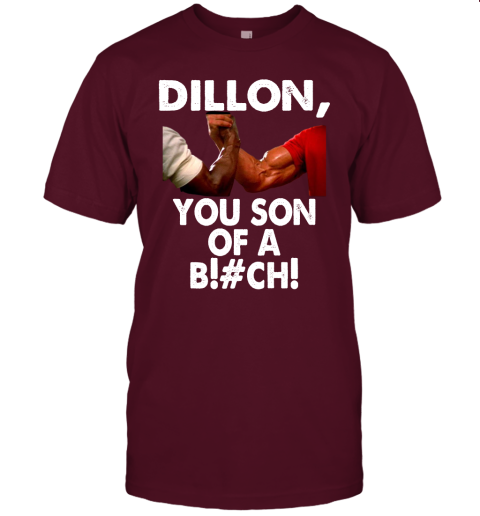 6yd2 dillon you son of a bitch predator epic handshake shirts jersey t shirt 60 front maroon